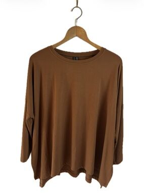 Shannon Passero Rust Long-Sleeve Crewneck Tee